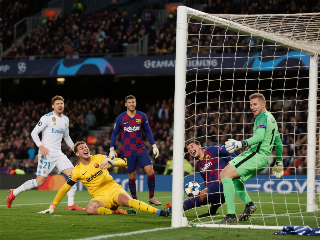 “巴萨欧冠奇迹：乌龙一脚震惊全场，8万人目瞪口呆！”