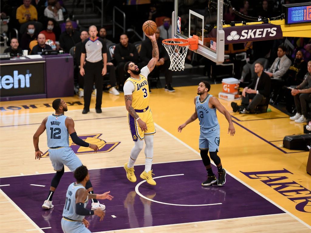 东契奇准三双表现耀眼 湖人力克灰熊 比赛初期,灰熊队凭借强硬的防守和快速反击